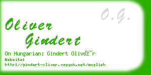 oliver gindert business card